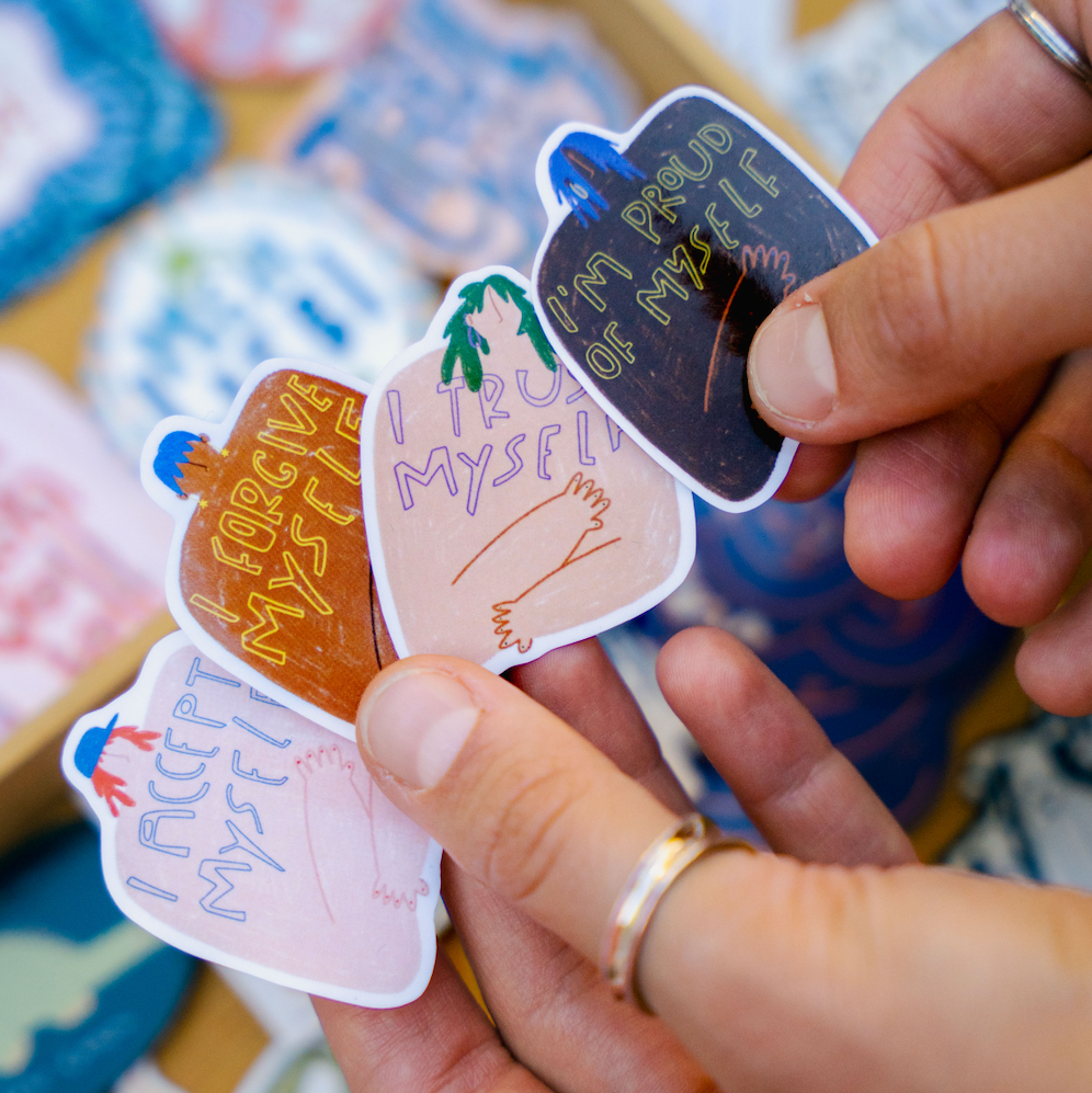 sticker pack - notes to myself
