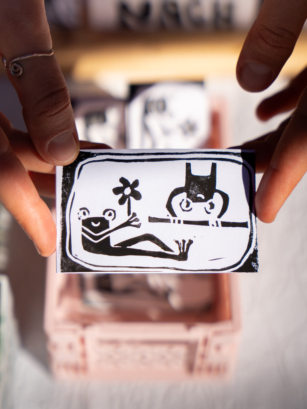 kleines Frosch Duo - Mini-Prints