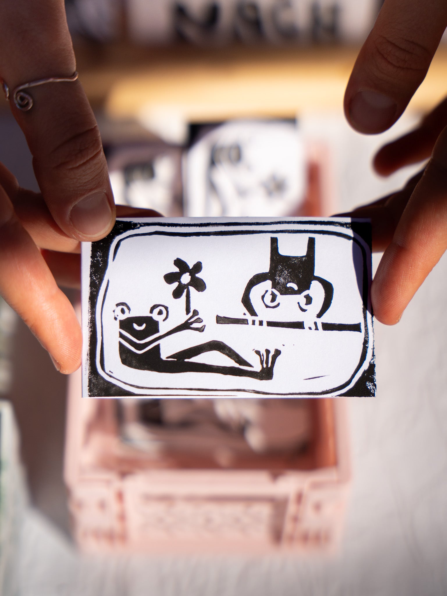 kleines Frosch Duo - Mini-Prints