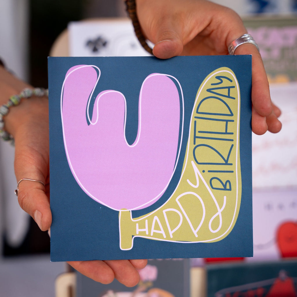 Happy Birthday - Postkarte