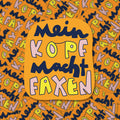mein Kopf macht faxen - Sticker