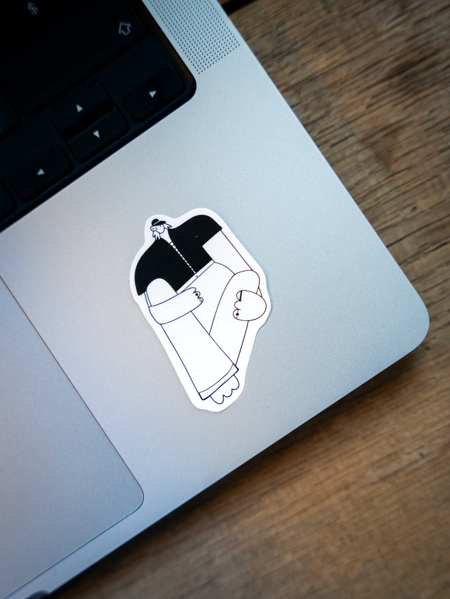 Sitzende Person - Sticker